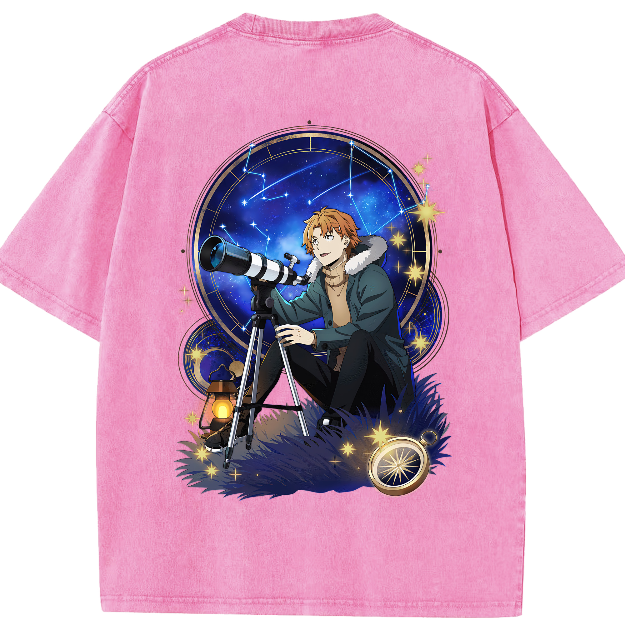 （画像用） 文豪ストレイドッグス Bungo Stray Dogs 綿100% ヴィンテージ風 半袖Tシャツ（背面プリント）